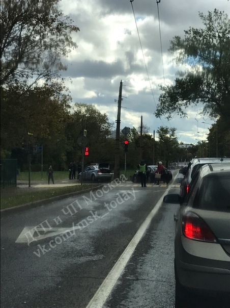 Авария на Новомосковской улице.13:43