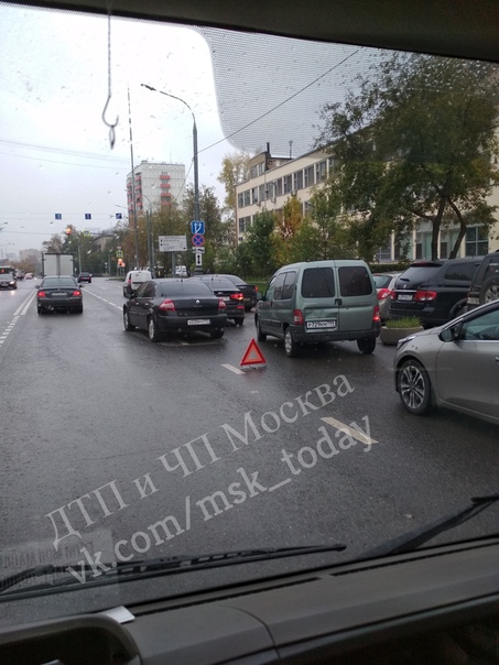 ДТП на улице Монтажная не доезжая Щёлковского шоссе,13:20