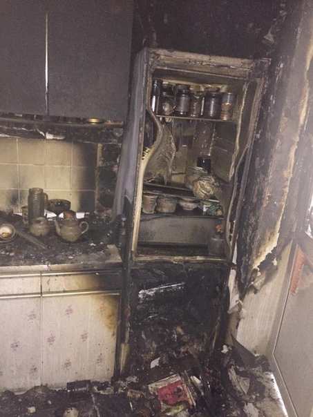 Холодильник LG стал причиной сильного пожара
