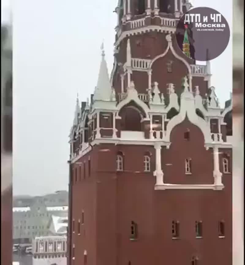 Мужчина вытоптал мужской половой орган на снегу возле Кремля