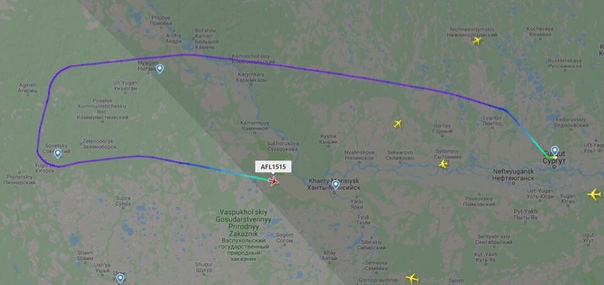 Самолет Сургут — Москва совершил незапланированную посадку в Ханты-Мансийске.