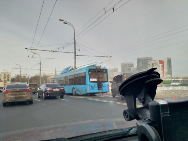 Фольц атаковал автобус на пересечении Варшавки с Каширкой в сторону центра