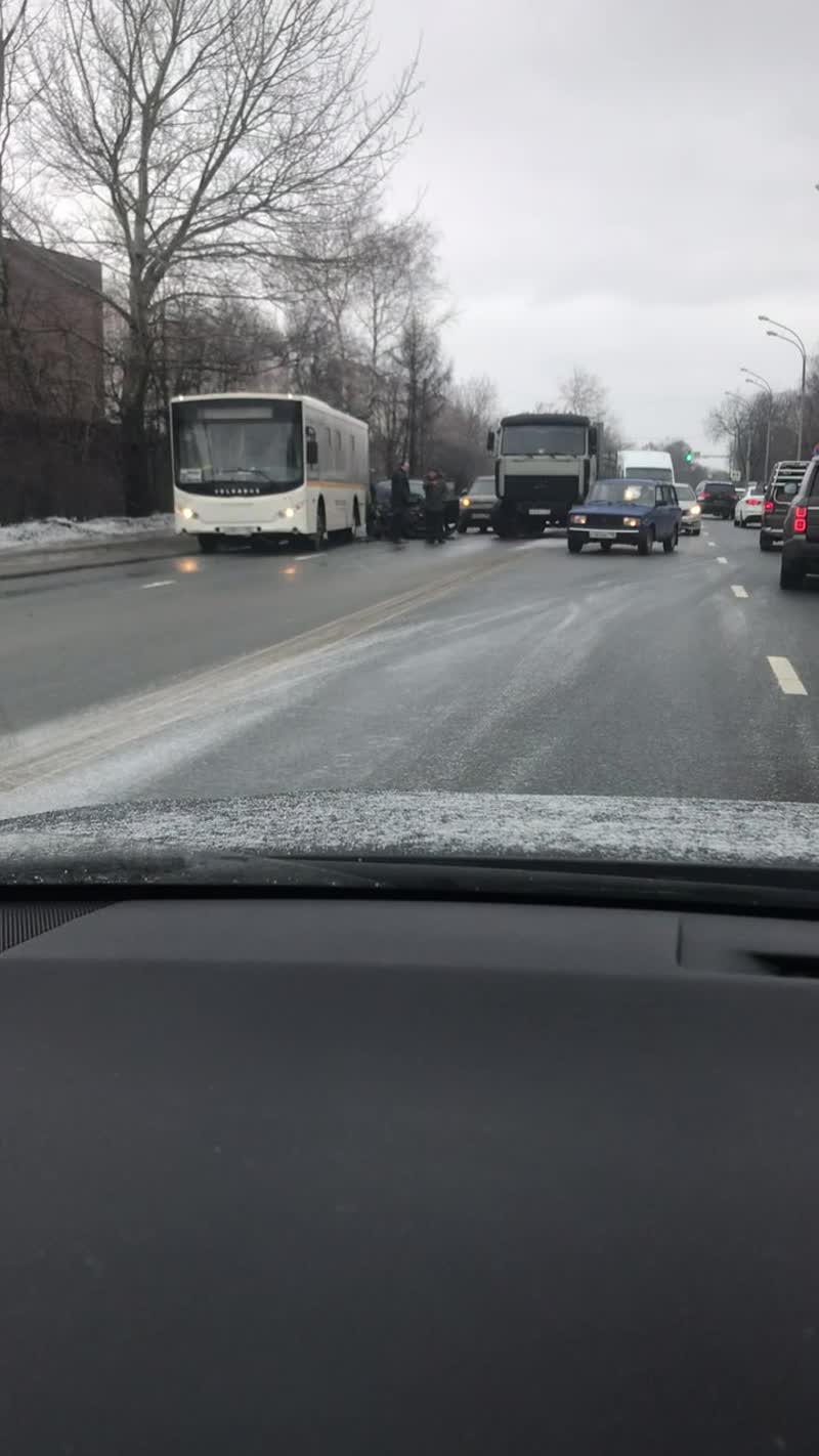 Щелковское шоссе в сторону Москвы перед постом ДПС (Балашиха)