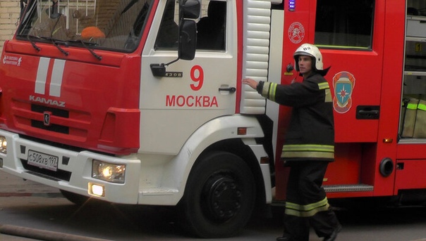 Пожарные спасли четырех человек из горящей квартиры, расположенной в доме на улице Вешних Вод в Моск...