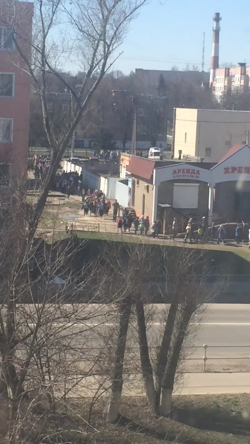 Эвакуация гимназии и школ N1 и N2 сегодня в Бронницах.