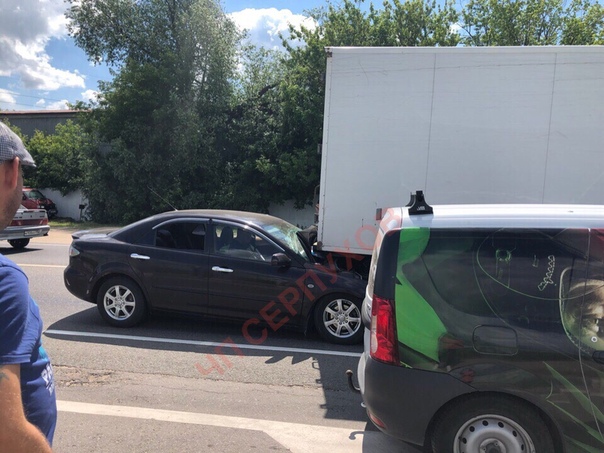 Авария на Борисовском шоссе, очевидцы сообщают, что водитель пьяный в хлам