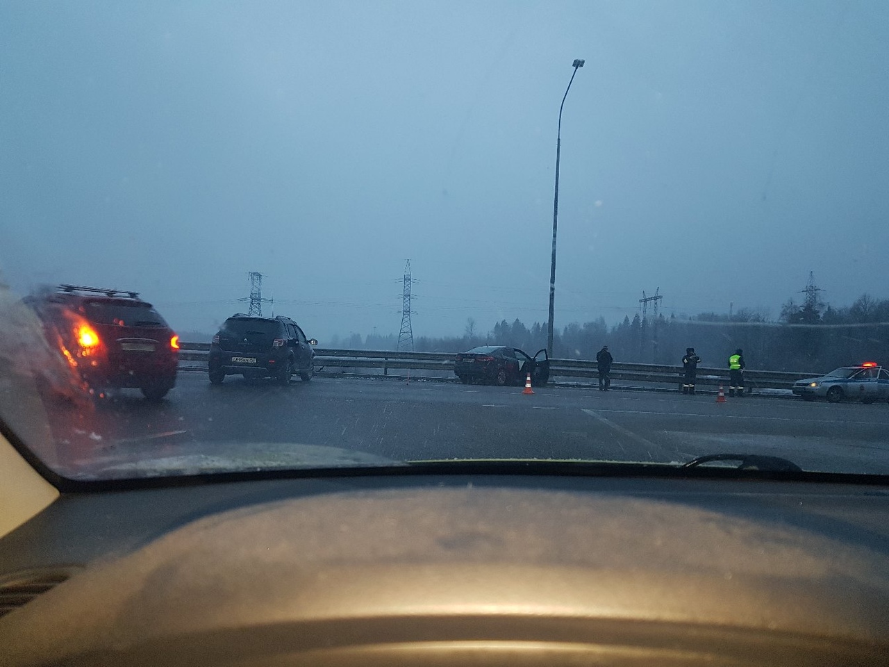 Солнечногорский район, Пятницкое шоссе в Москву перед Обухово